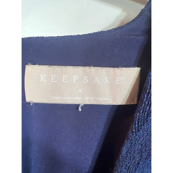 Keepsake the Label Endless Love Jacquard Puff Sleeve Flare Hem Mini Dress Small - Picture 4 of 11